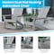 Flash Furniture Gray Modern Poly Resin Adirondack Rocking Chair JJ-C14709-GY-GG - alternate 8